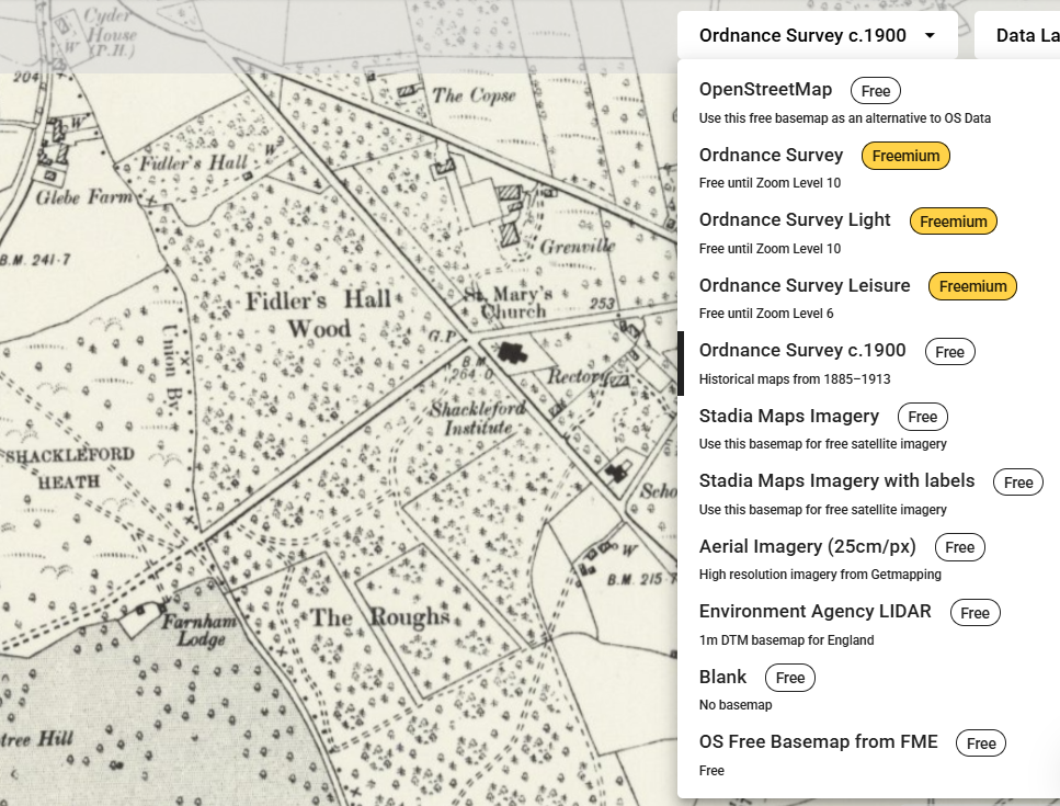 Ordnance Survey Historical maps